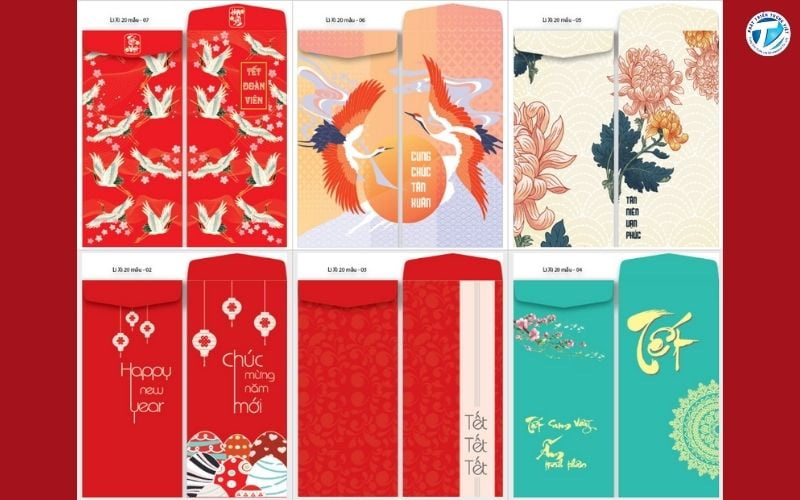 In Vĩnh Phát có nhiều mẫu bao lì xì truyền thống, đơn giản